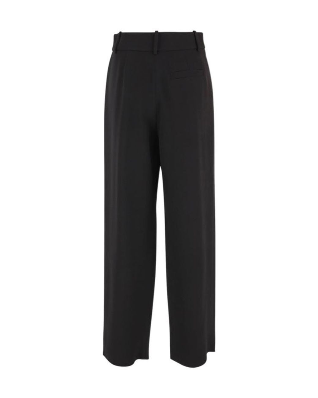 Giorgio Armani Black Tailored Wide-Leg Pants