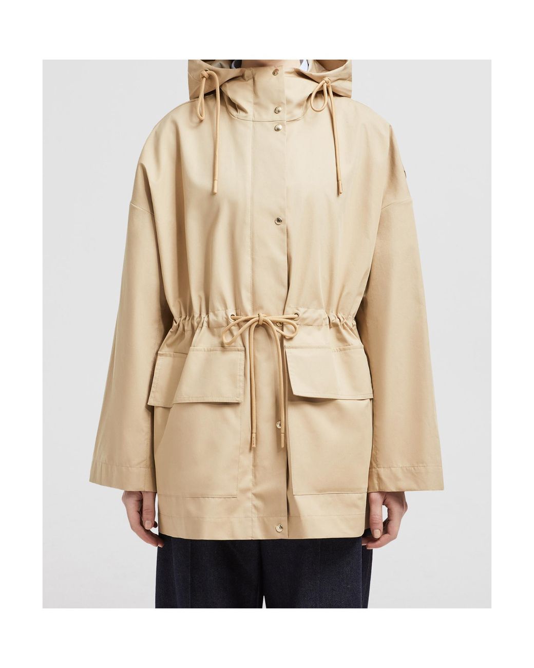 Moncler Natural Gaillon Hooded Parka
