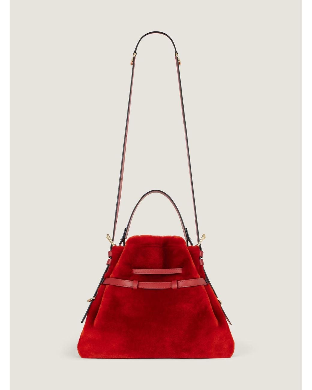 Givenchy Red Small Voyou Bucket Bag