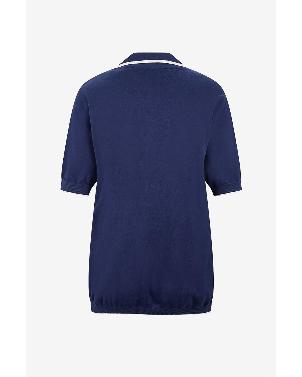 Brunello Cucinelli Blue Short-Sleeved Knitwear for men