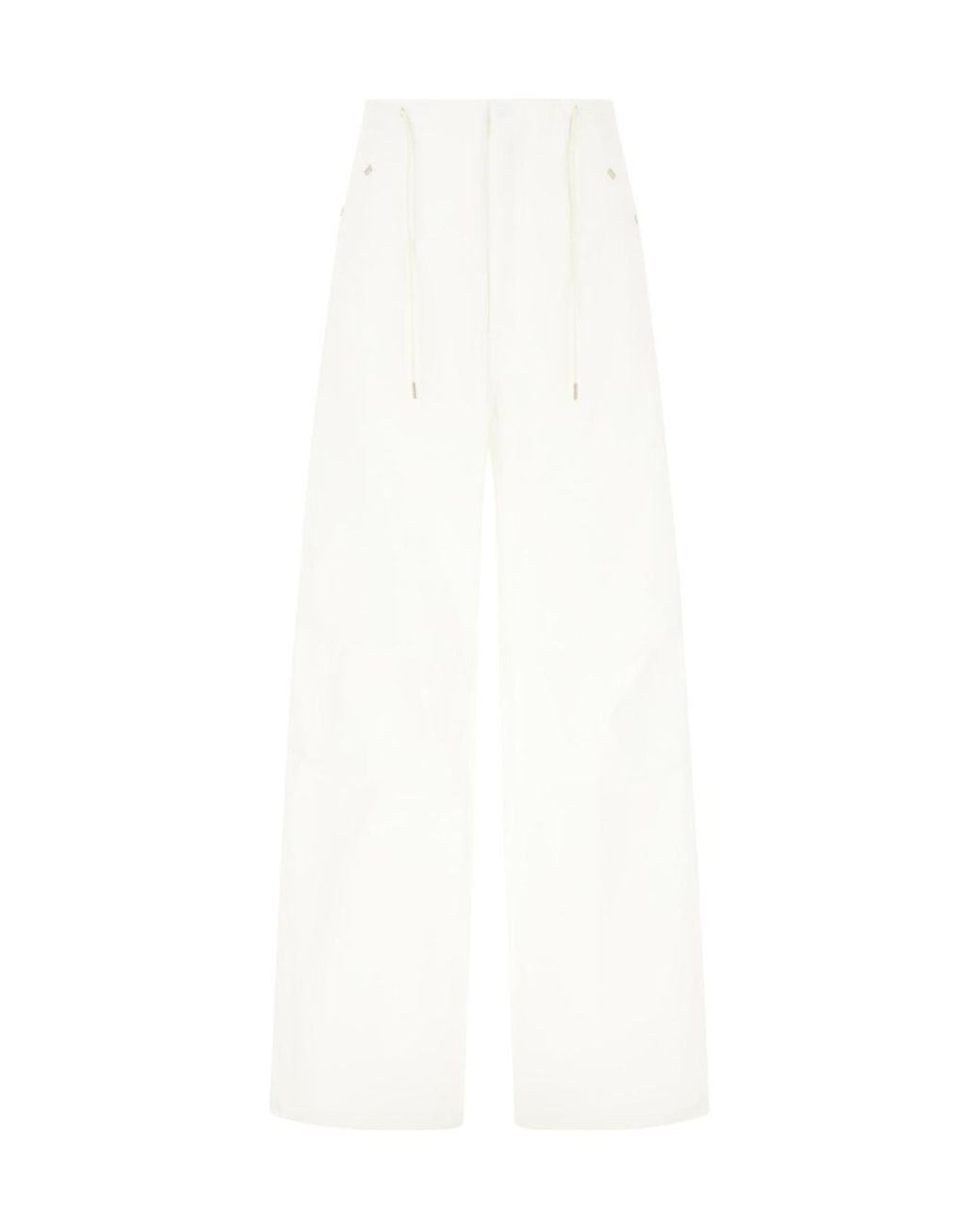 DARKPARK White Wide Leg Palazzo Pants