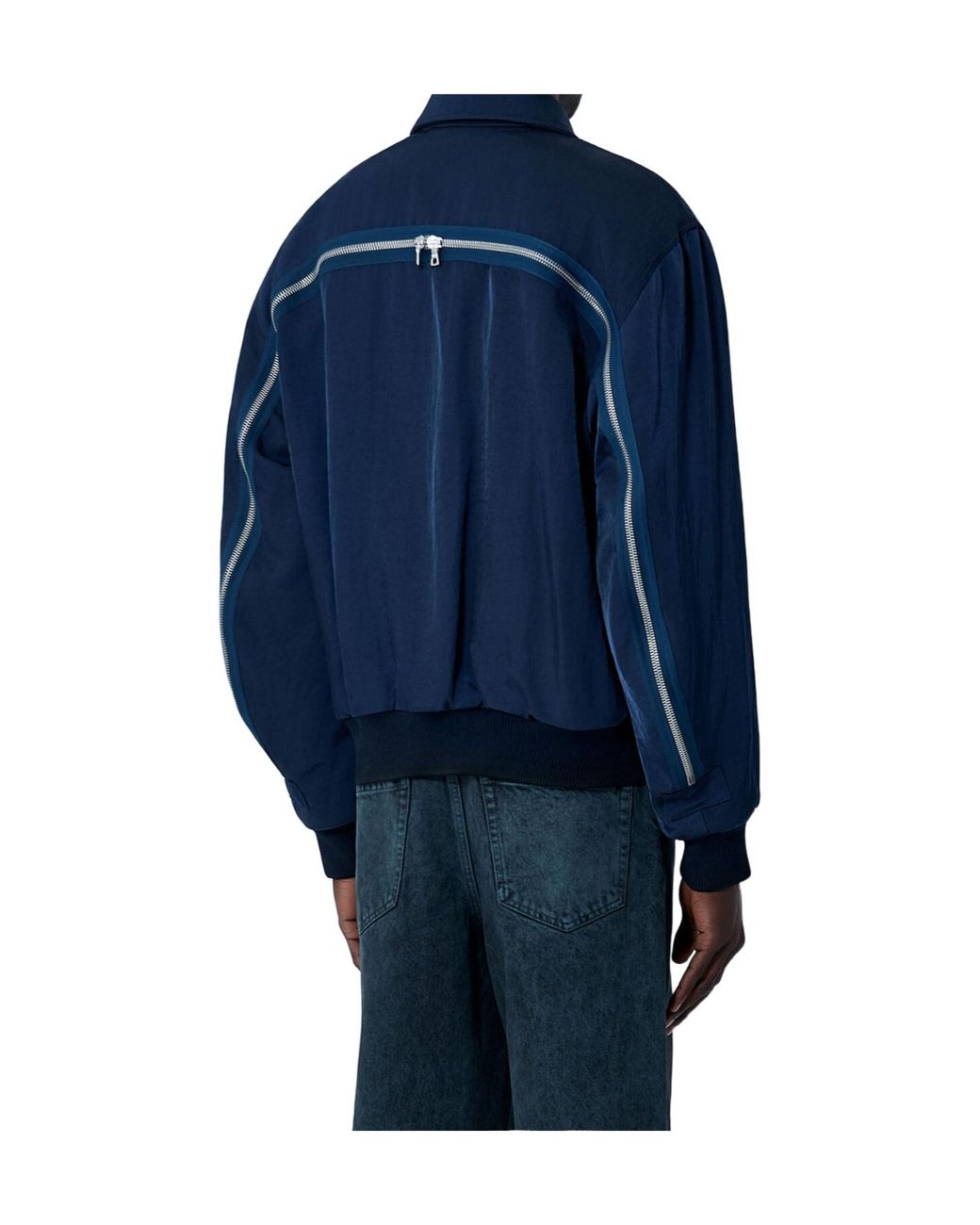 Dries Van Noten Blue Venlo Zip-Up Jacket for men