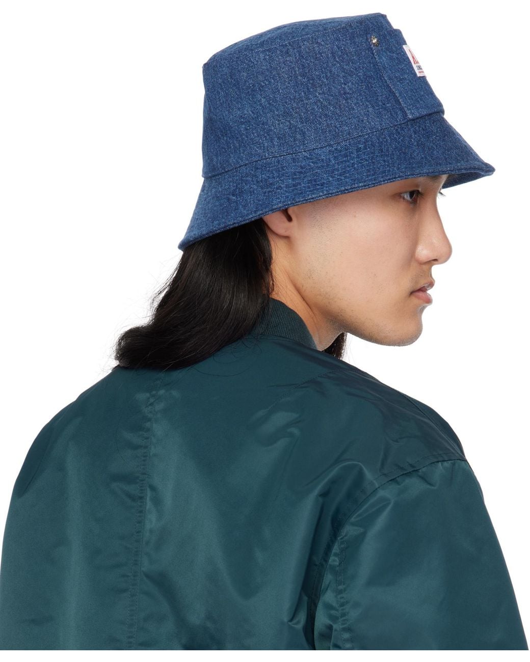 A.P.C. Blue Bob Thais Bucket Hat