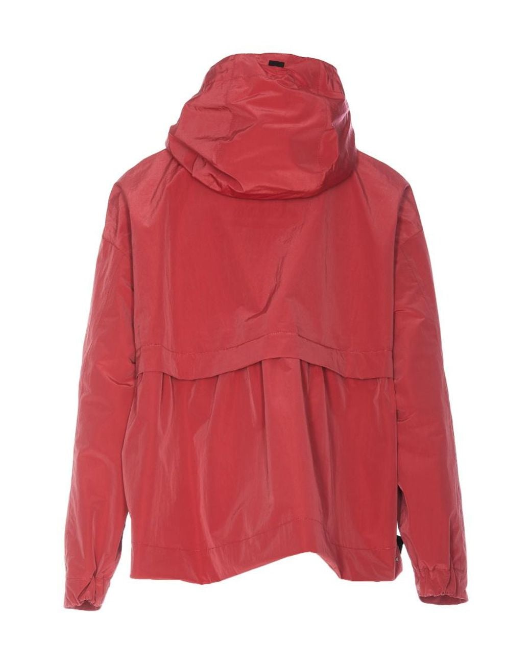 Herno Red Zip-Up Hooded Jacket