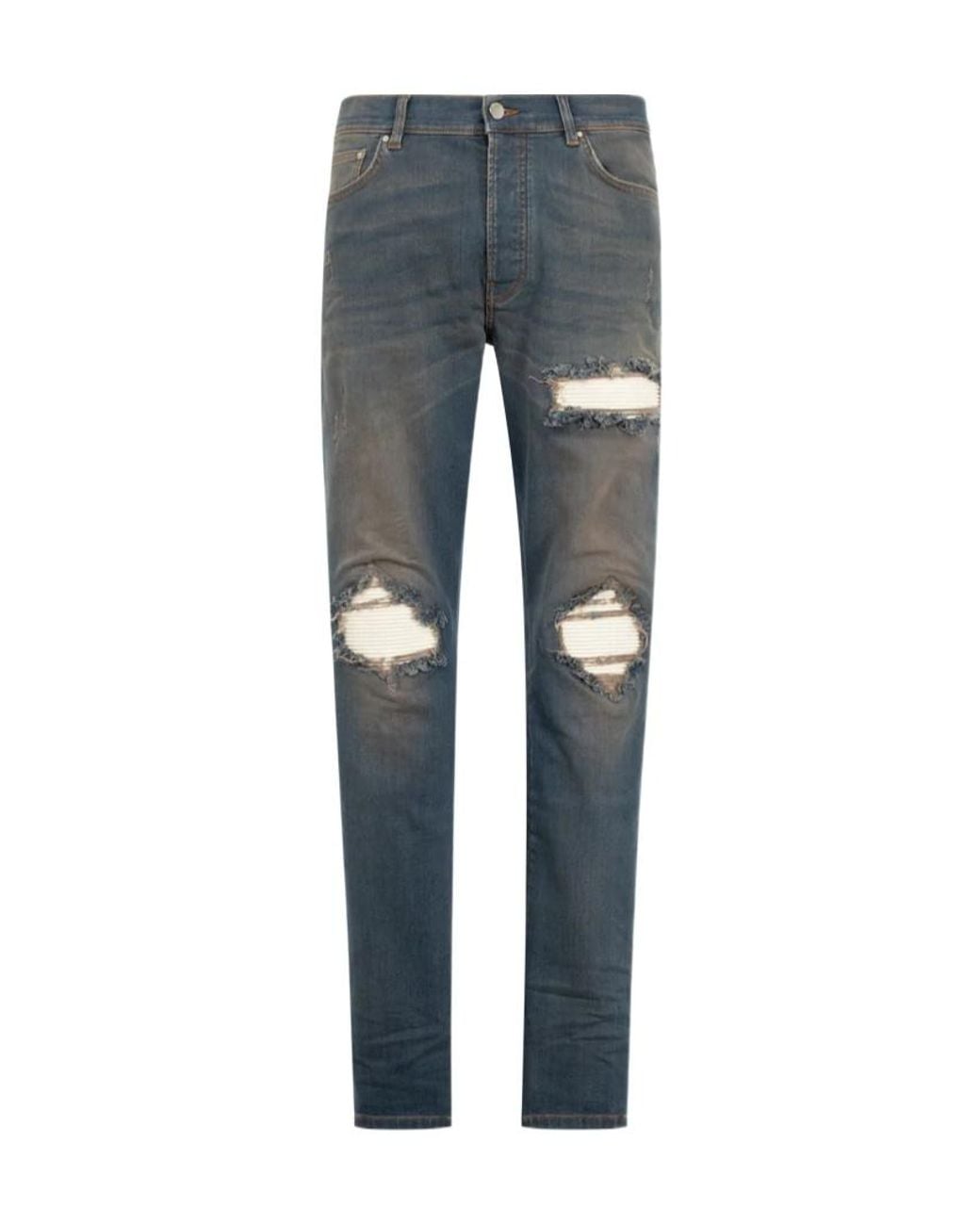 Amiri Blue Belt-Loop Jeans for men