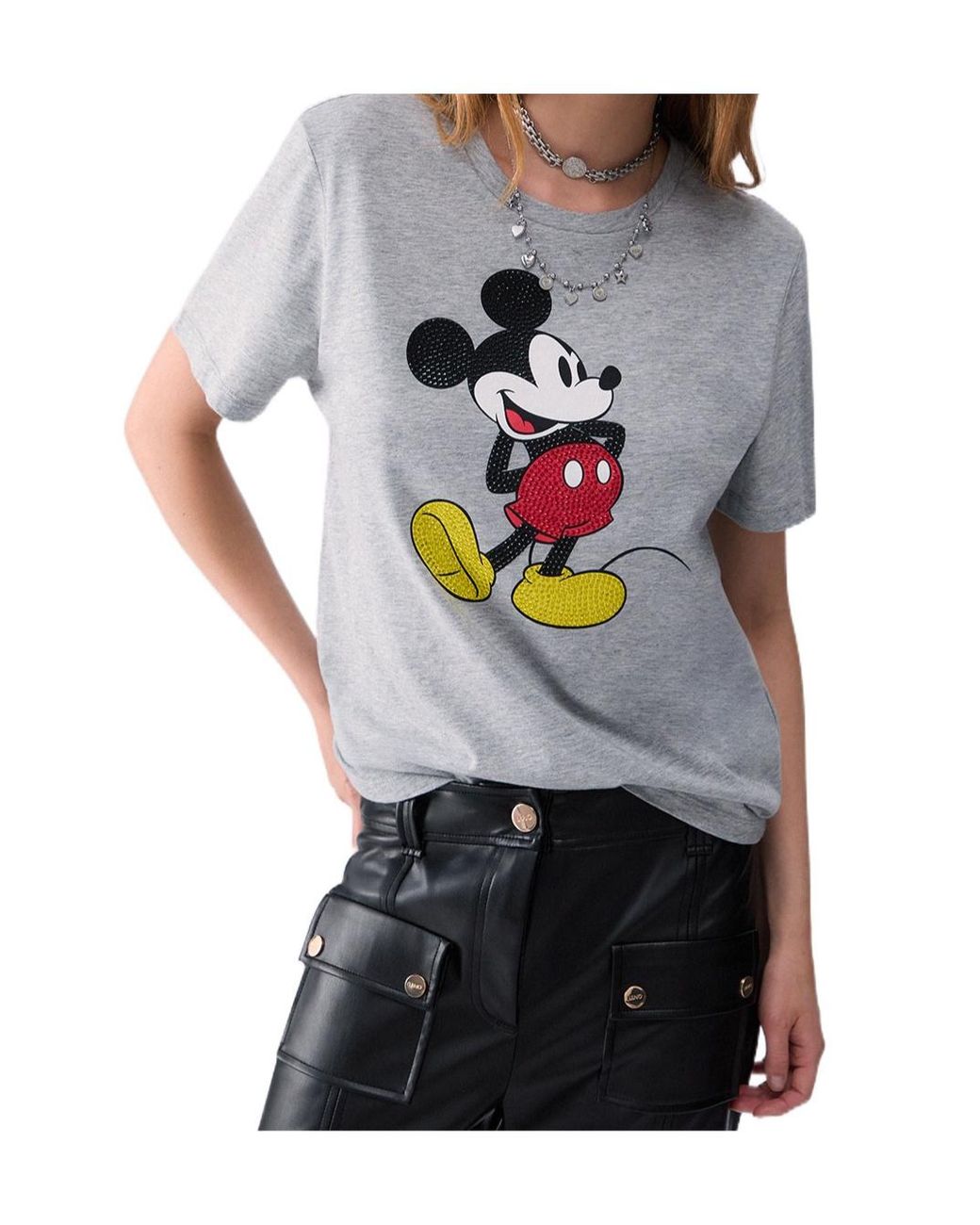 Liu Jo Blue Disney Character Strass T-Shirt