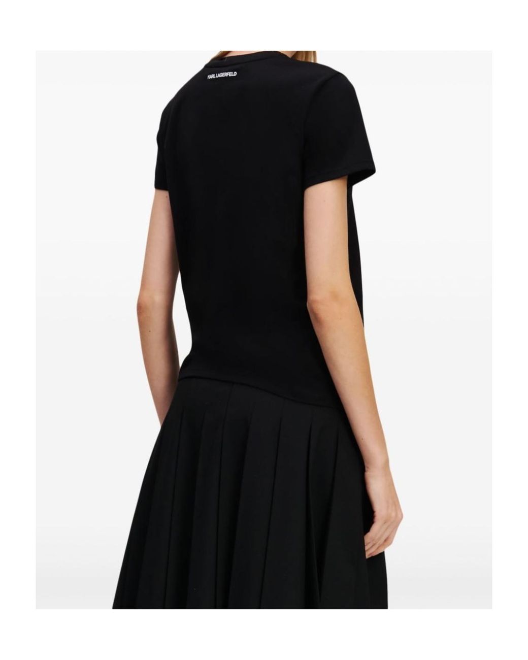 Karl Lagerfeld Black Ikon Choupette T-Shirt