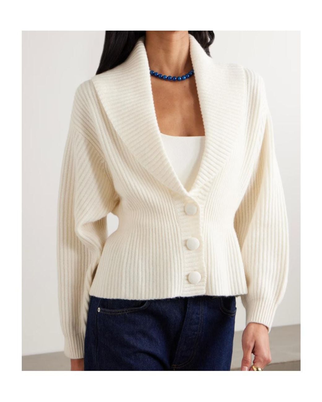 Lisa Yang Natural Alessandra Cardigan Jacket