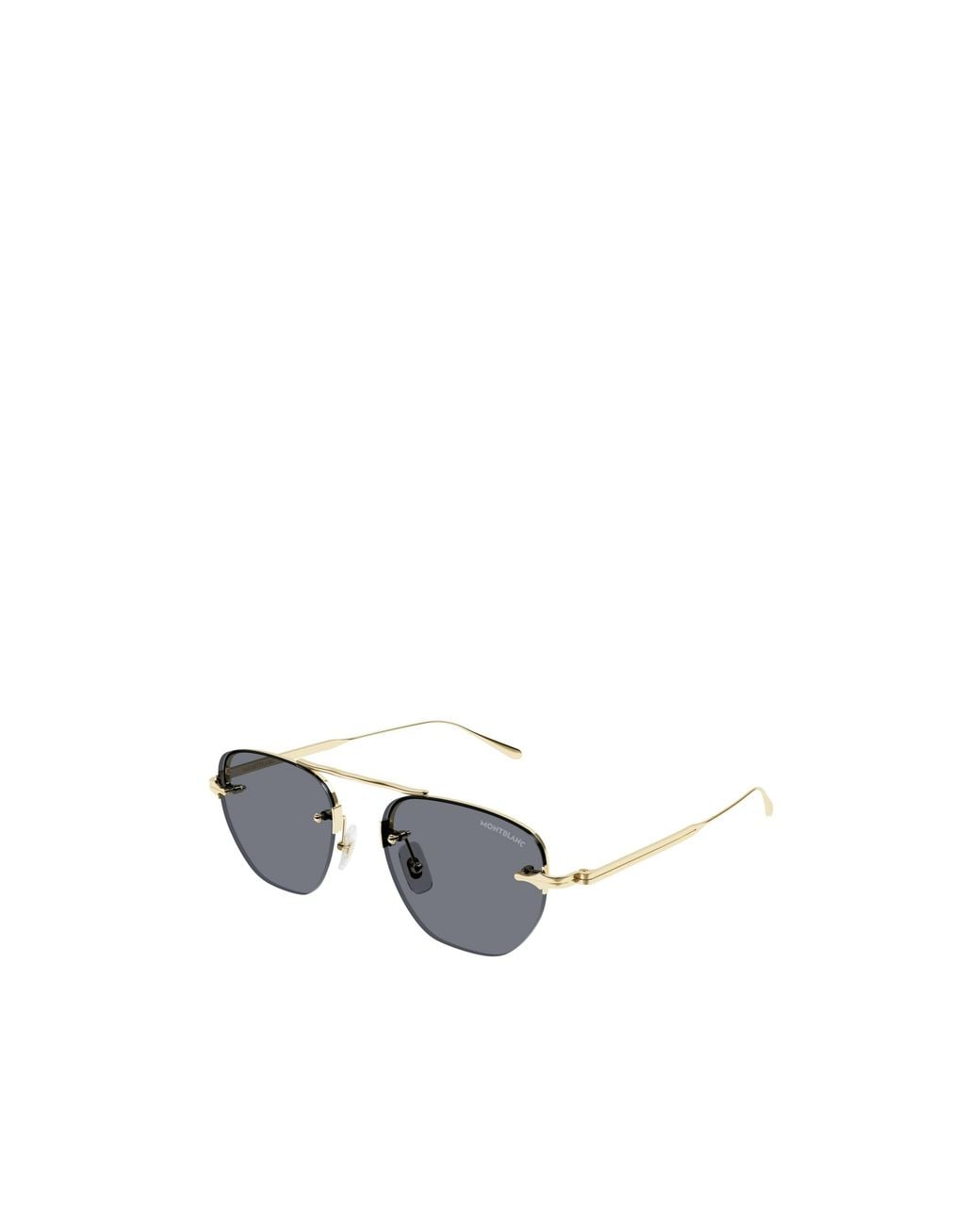Montblanc Metallic Eyewear Pilot Frame Sunglasses for men