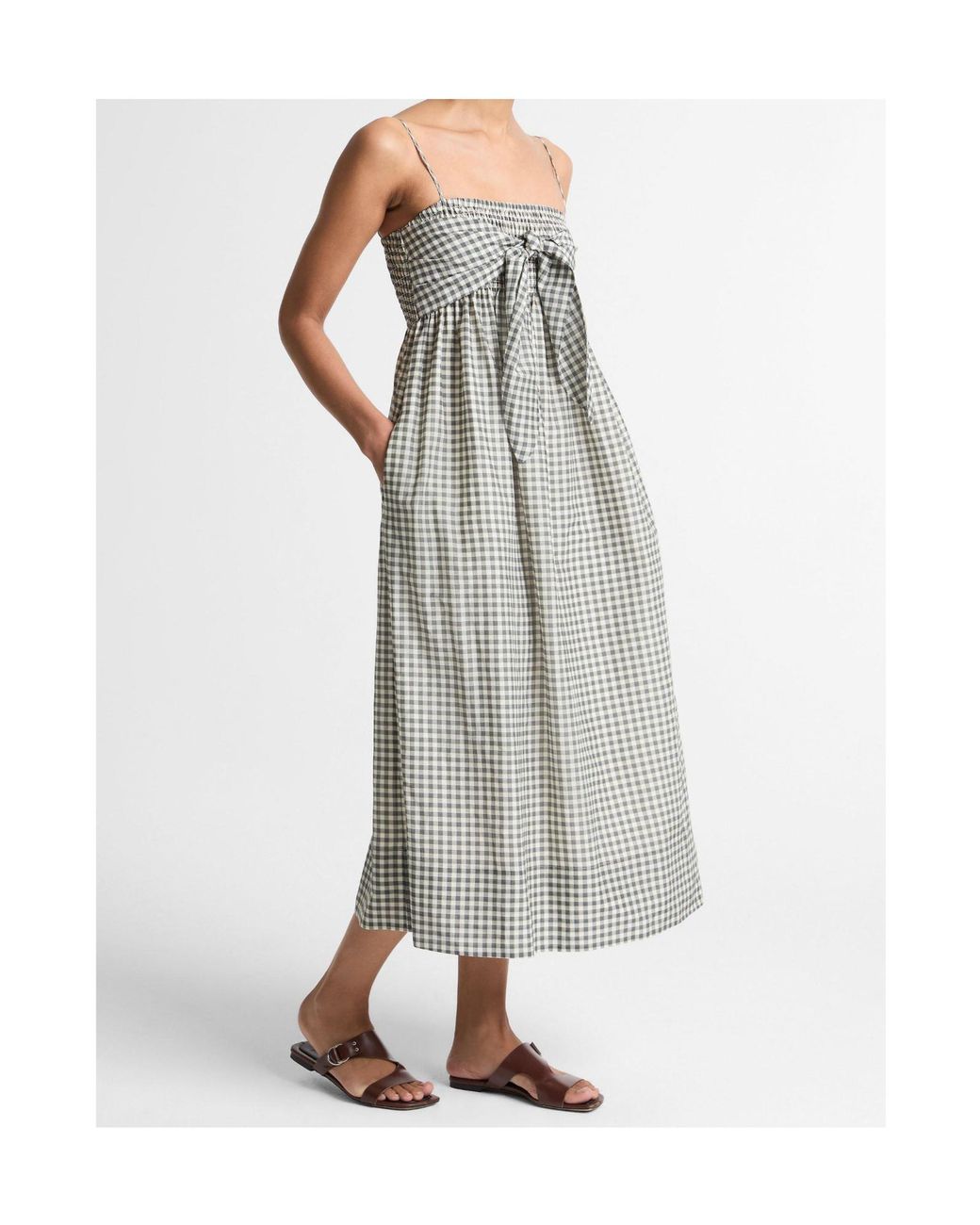 Vince Gray Sleeveless Dress