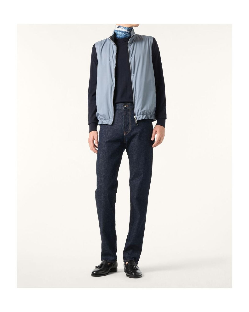 Loro Piana Blue Vest for men