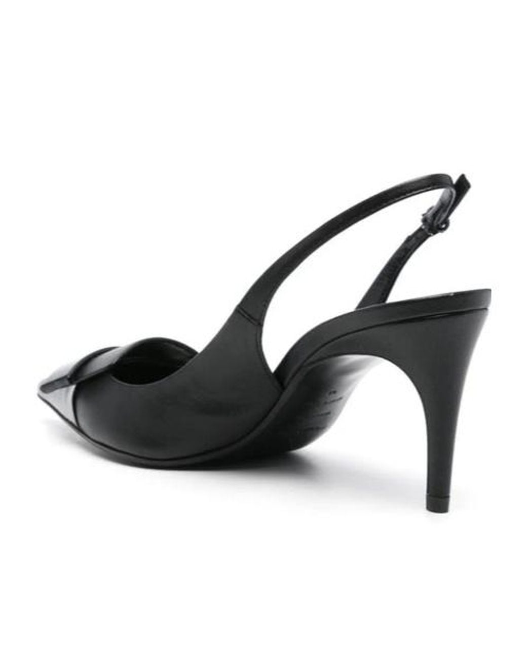 Sergio Rossi Black Pointed-Toe High-Heel Sandals