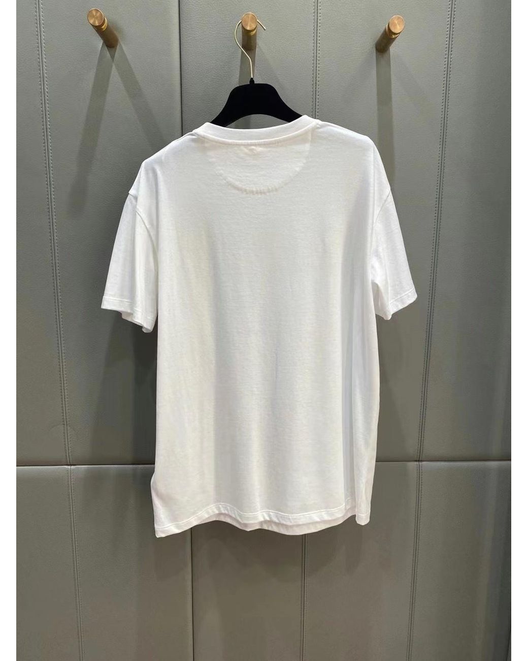 Valentino White Logo Printed Crewneck T-Shirt