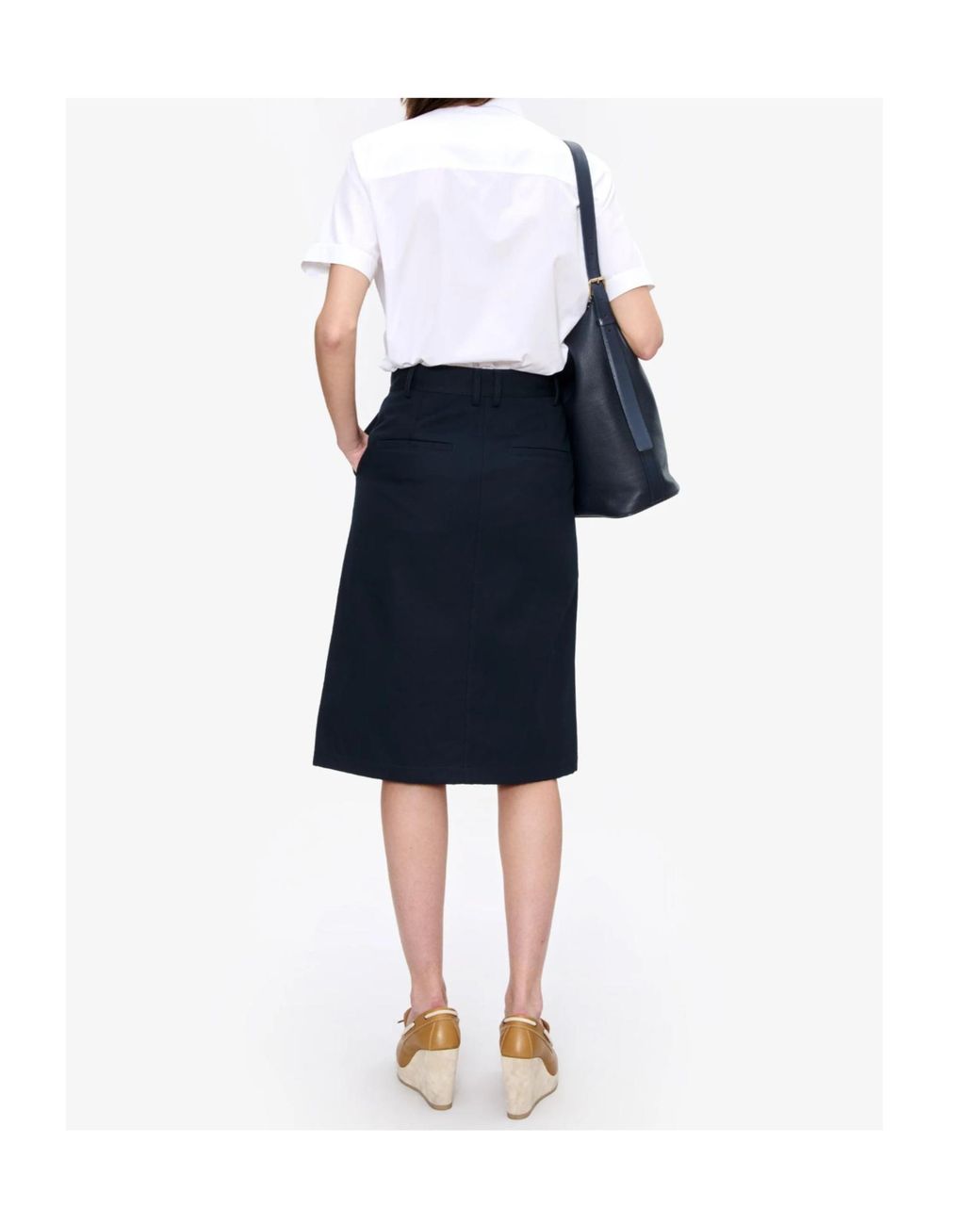 A.P.C. White Flap-Pocket Short-Sleeve Shirt