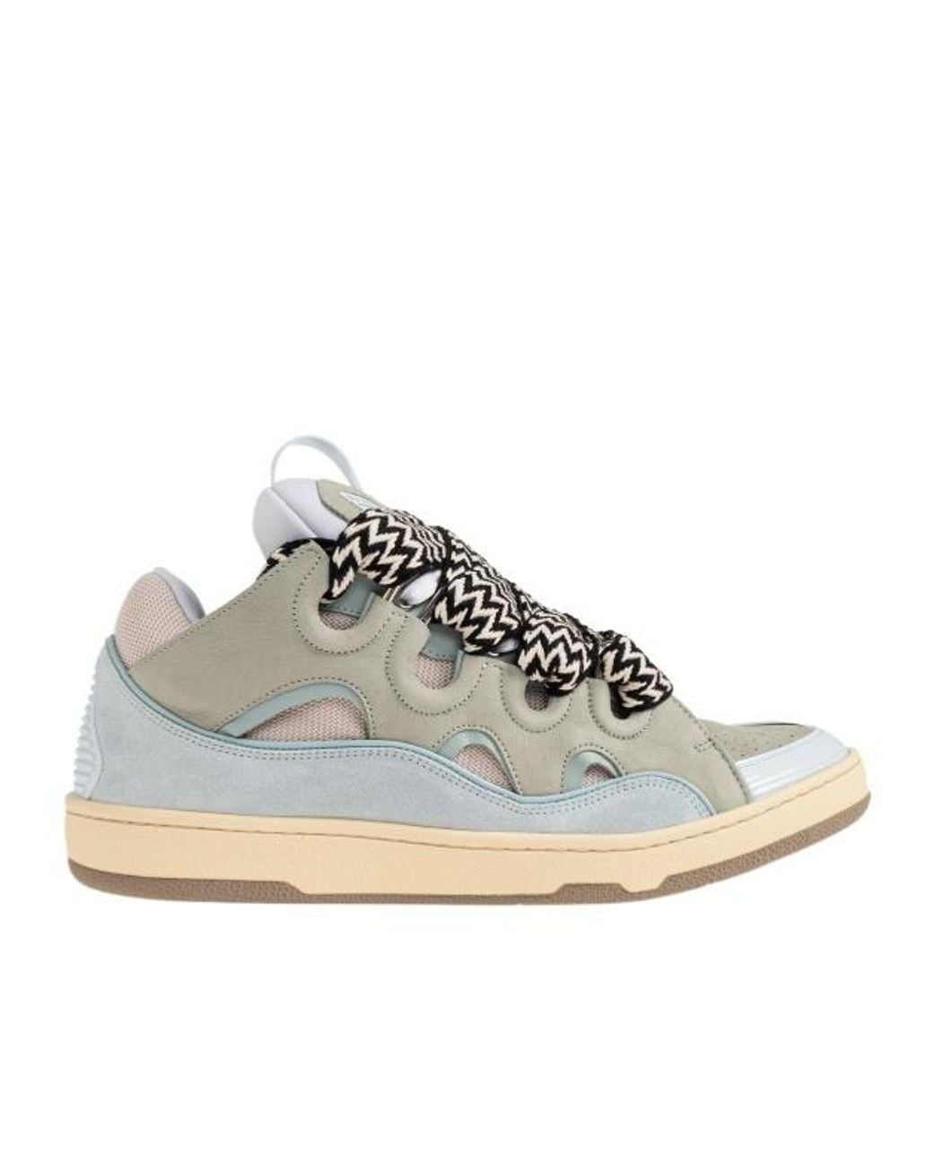 Lanvin Gray Curb Low-Top Sneakers for men