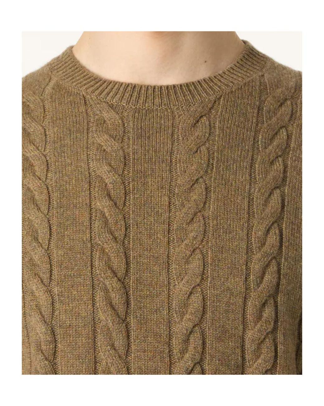 Loro Piana Natural Cedar Crewneck for men