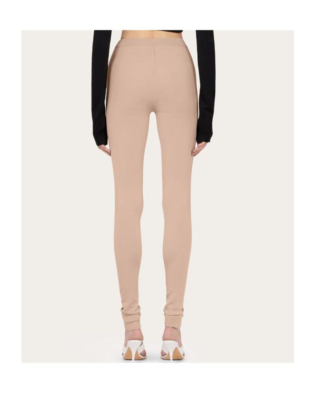 Ferragamo White Viscose Leggings