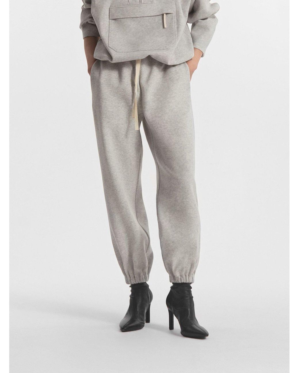 Co. White Drawstring Waistband Sweatpants