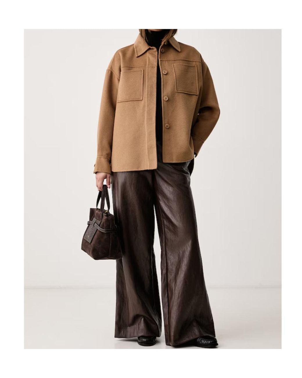 Kaos Brown Long-Sleeved Casual Jacket