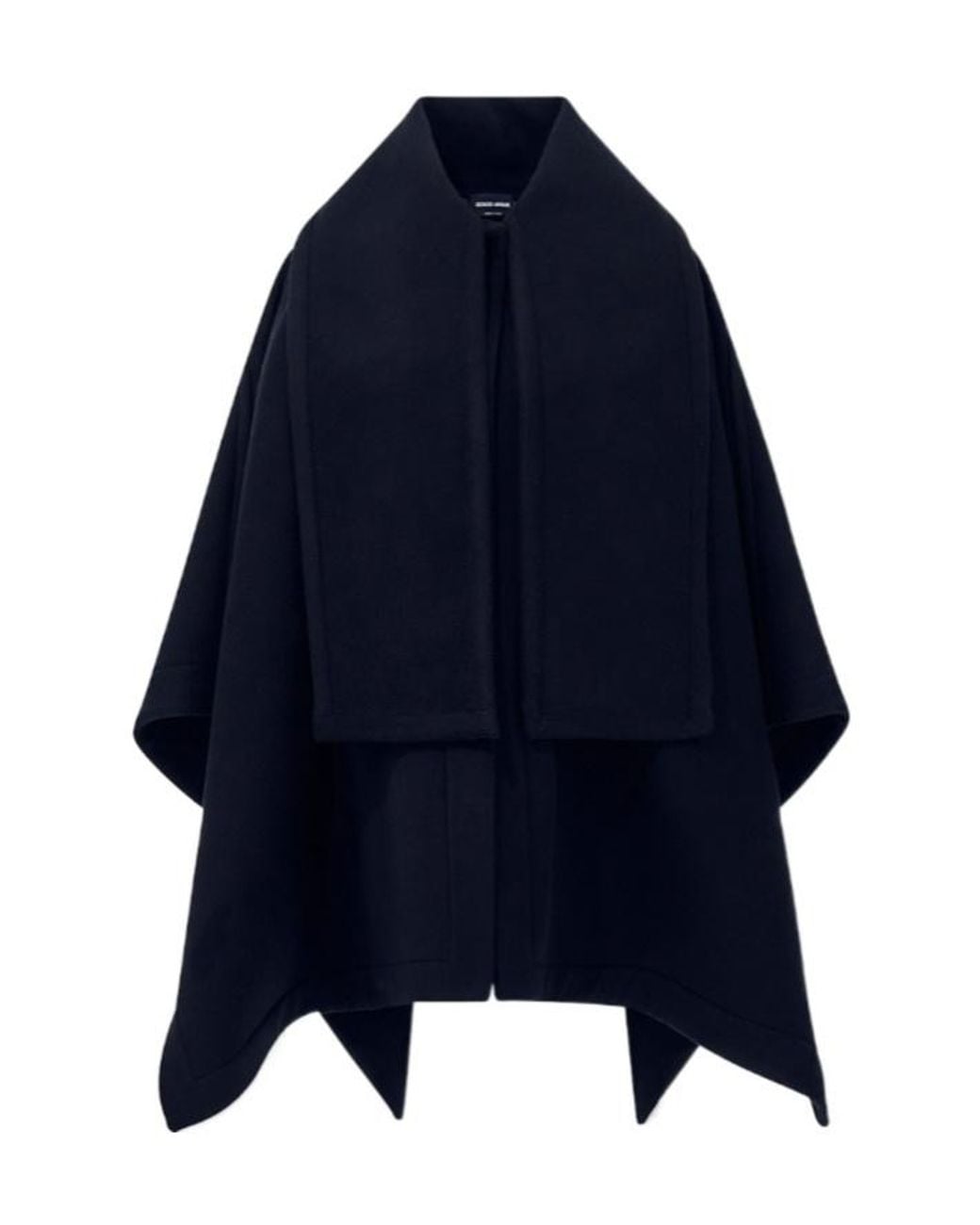 Giorgio Armani Blue Flowing Draped Coat