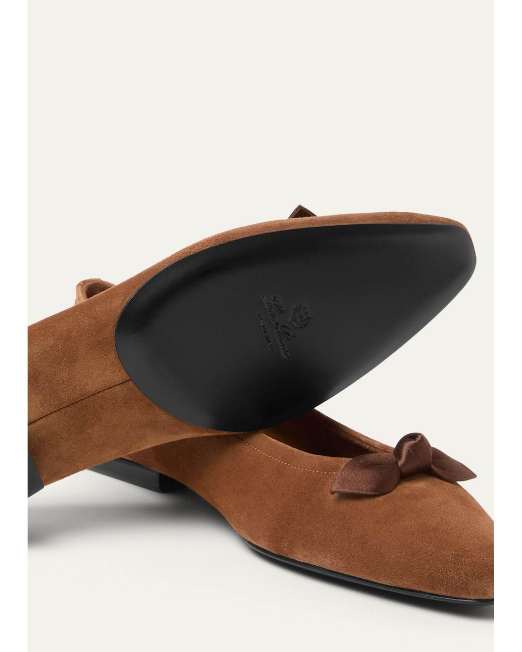 Loro Piana Brown Primula Ballet Flats