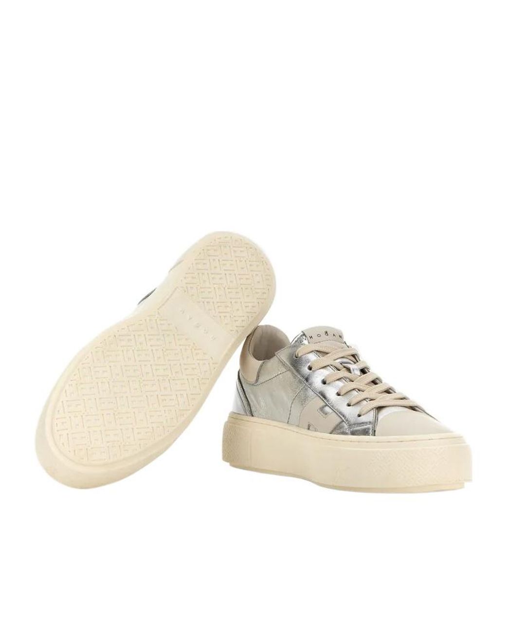 Hogan White H705 Platform Sneakers