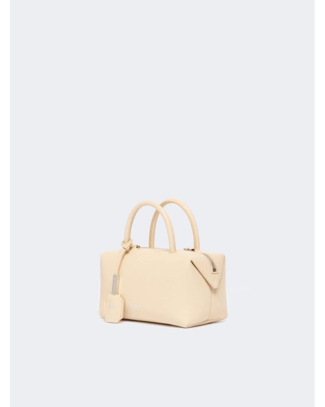 Max Mara Small Natural Leather Bowler Bag