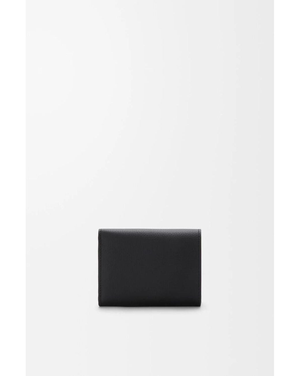 Loewe Black Anagram Trifold Wallet
