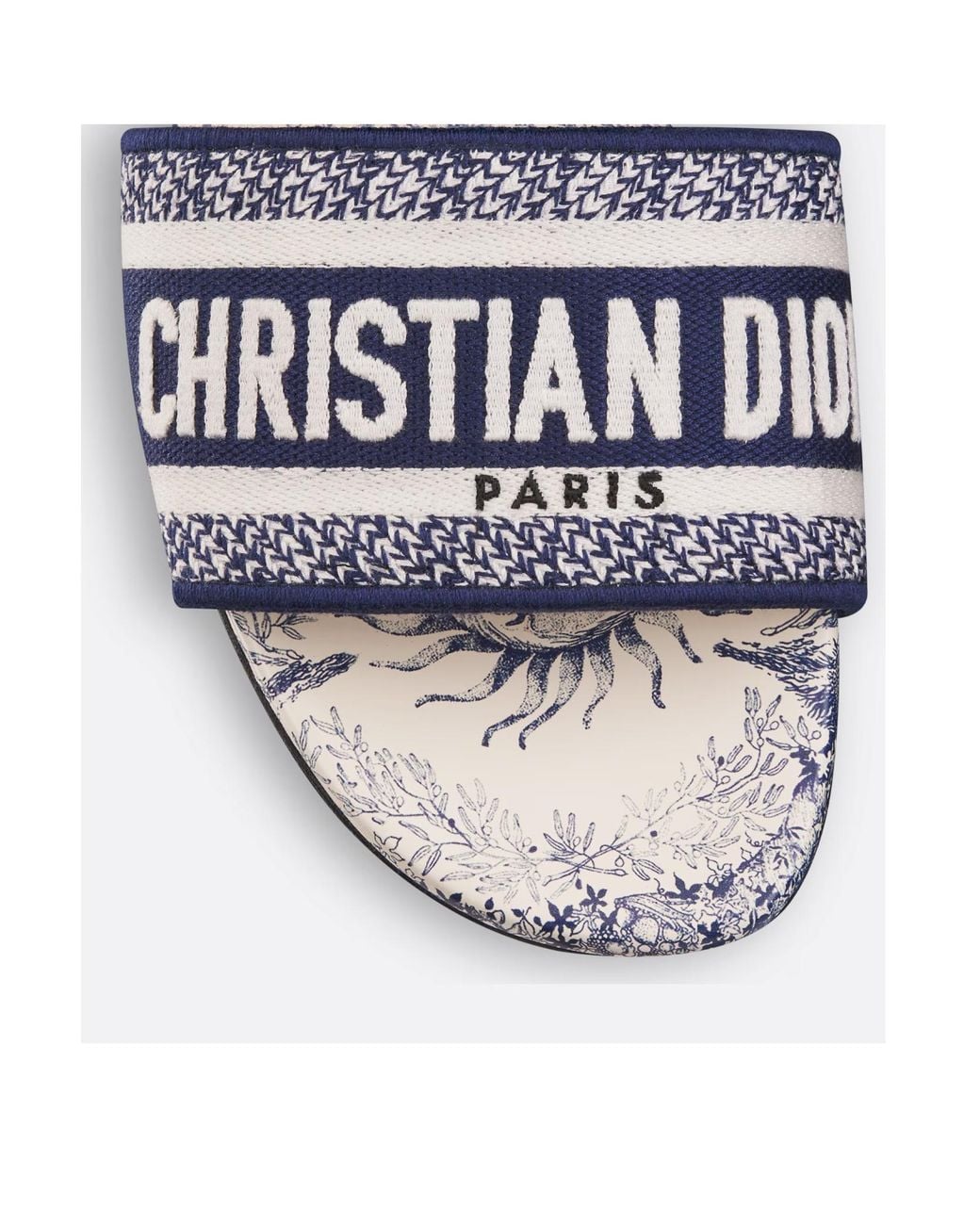 Dior White Dway Slide