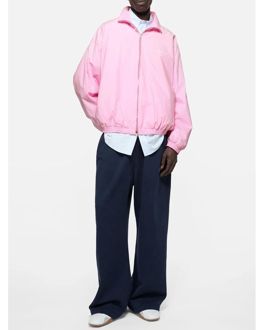 Acne Pink Washed Logo Jacket for men