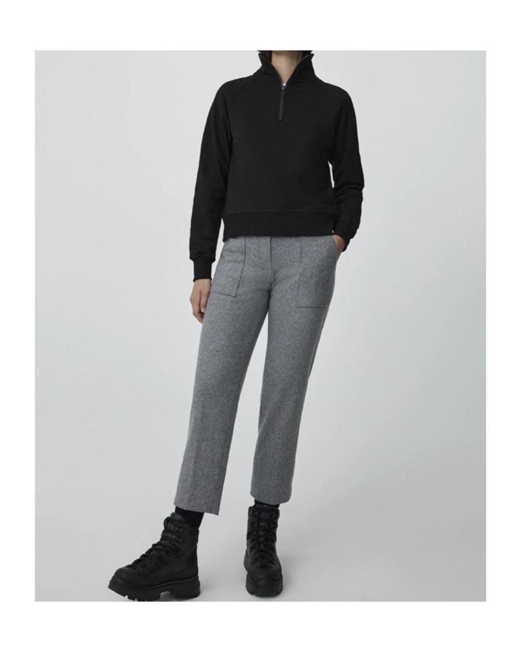 Canada Goose Black Half-Zip Sweatshirt