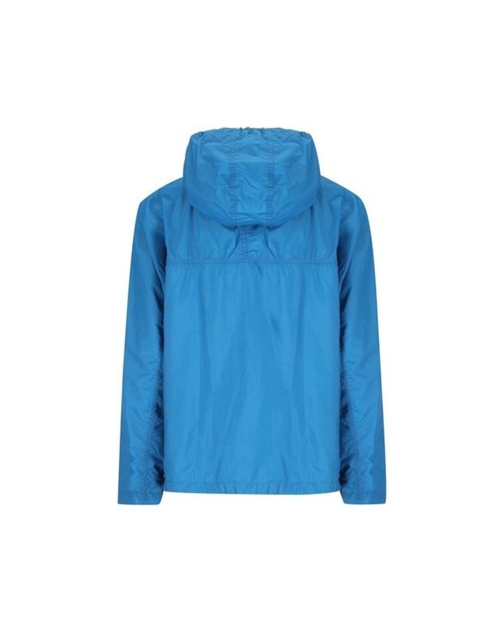 Loewe Blue Logo Zip-Up Hooded Jacket