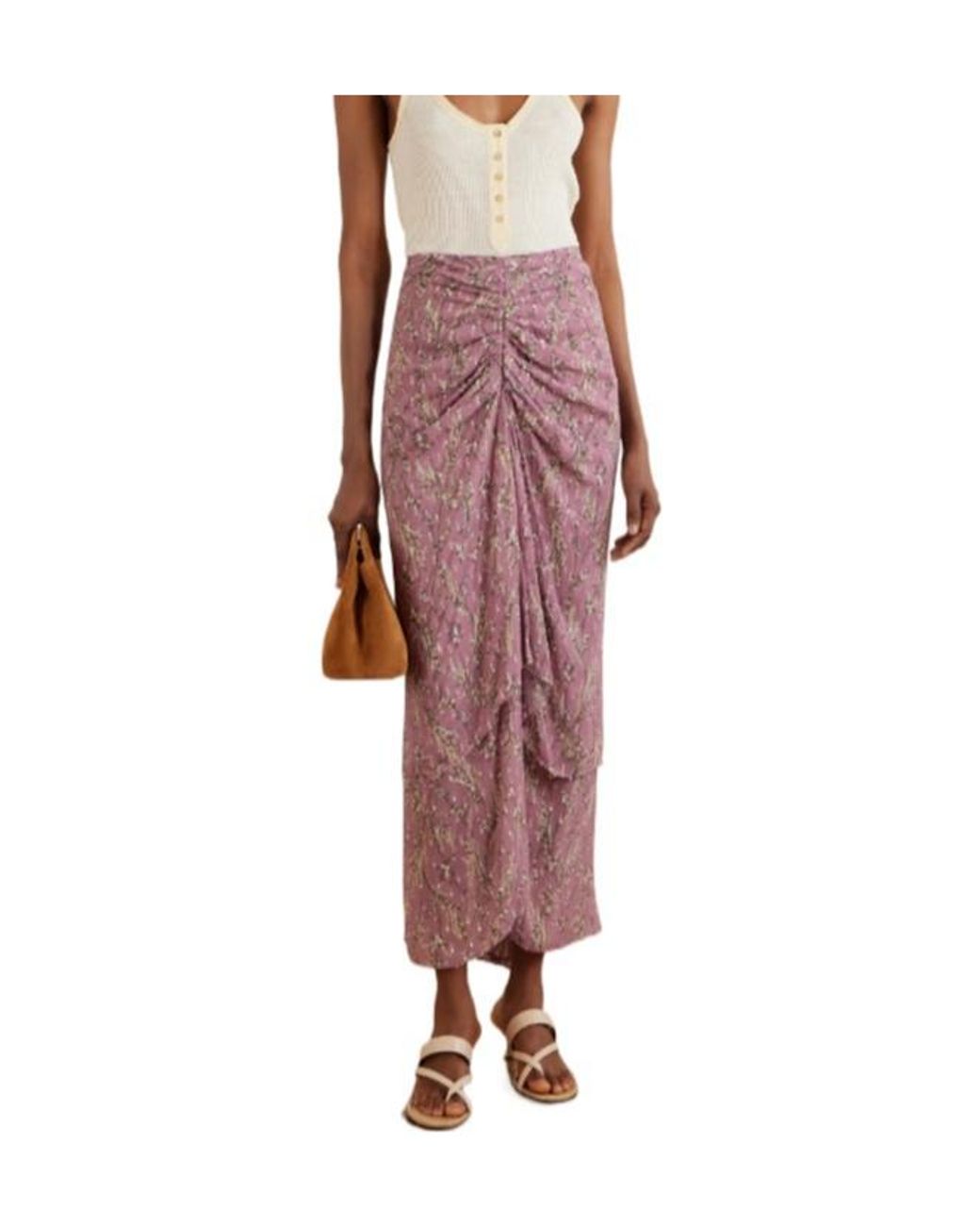 Veronica Beard Pink Lightweight Printed Maxi Dress
