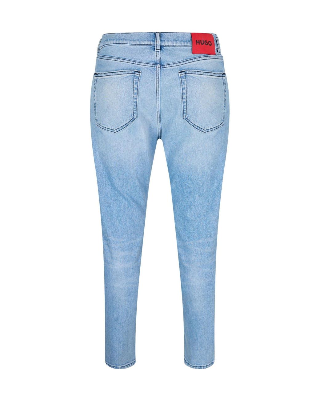 Boss Blue Simple And Form-Fitting Pants for men