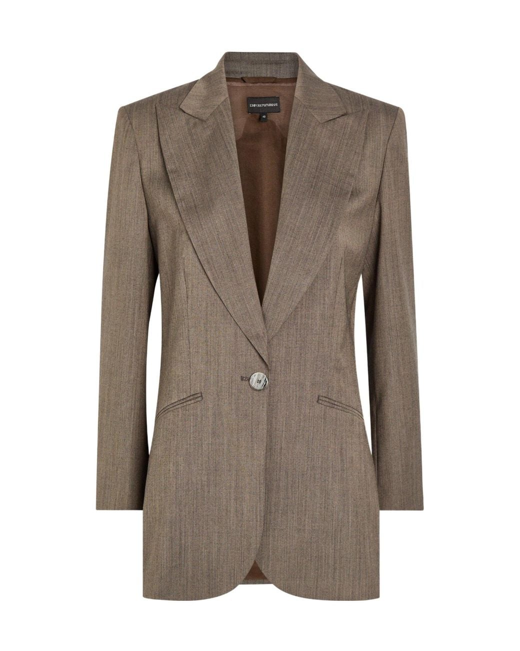 Emporio Armani Brown Wool Blazer
