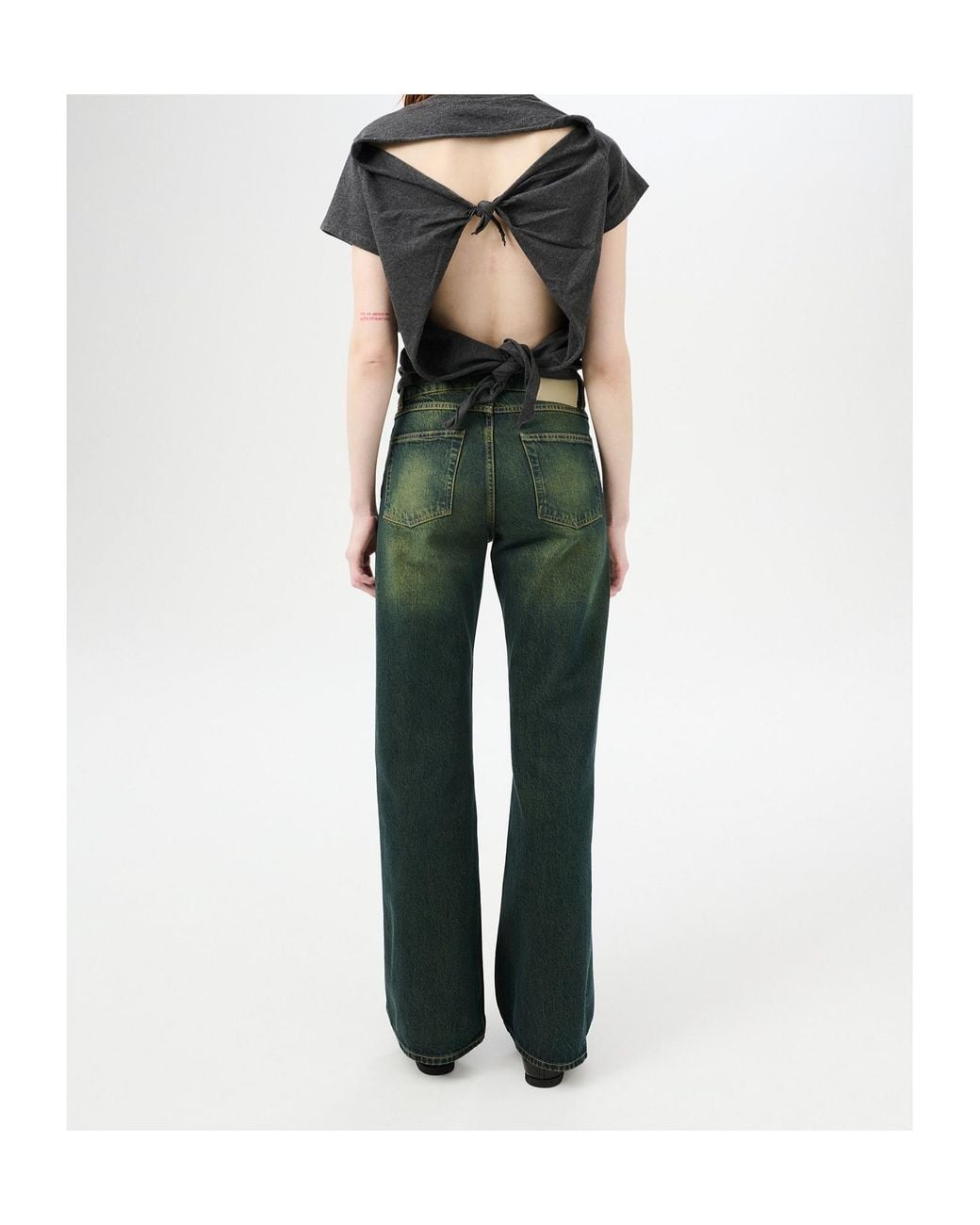Our Legacy Green Bootcut Jeans