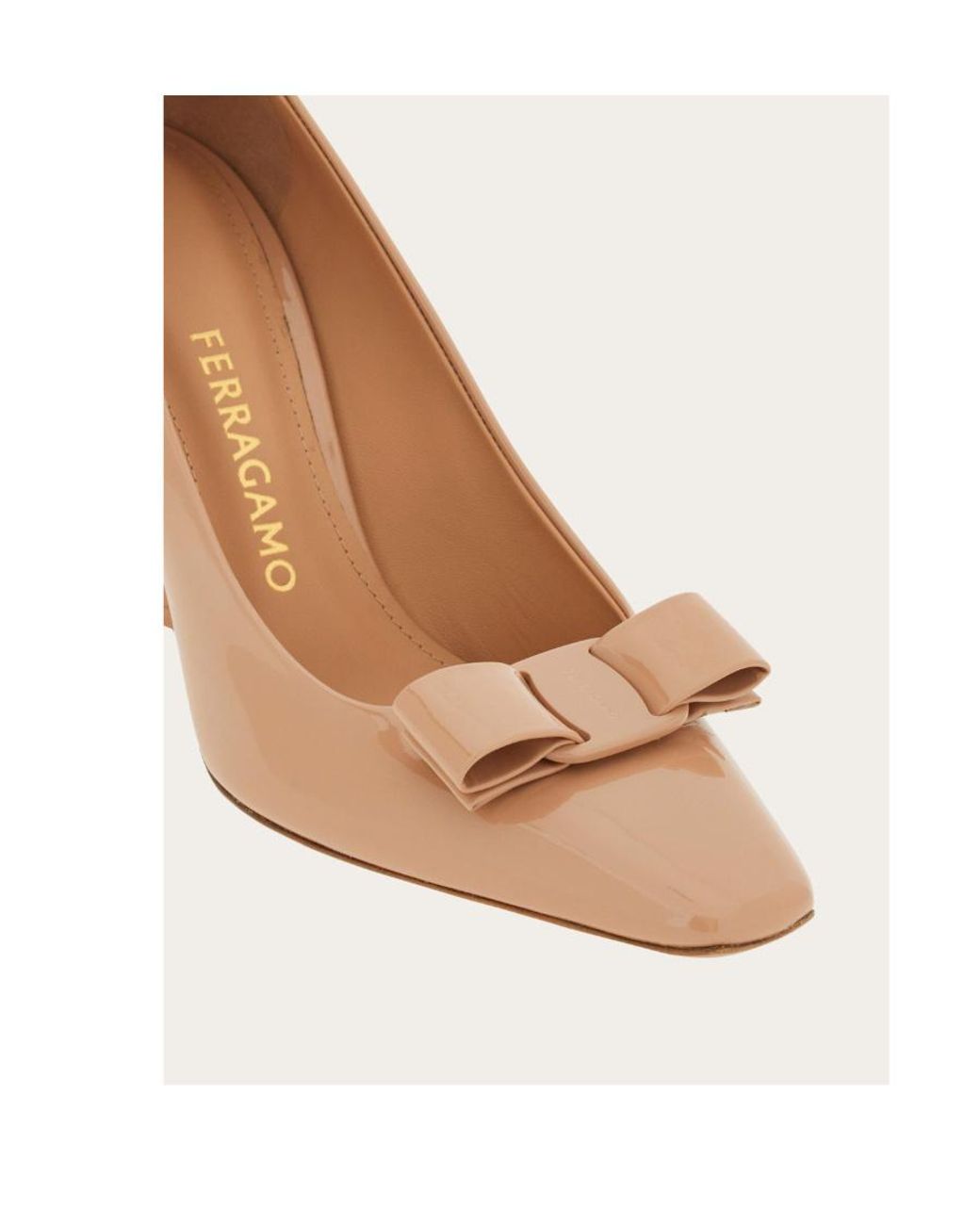 Ferragamo White Square-Headed High Heels