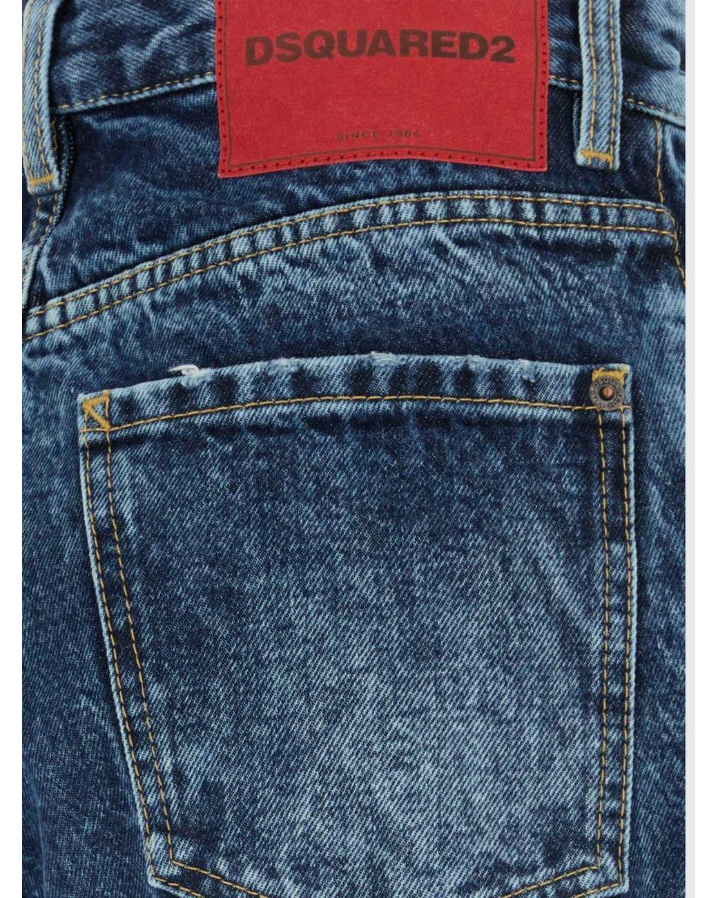 DSquared² Blue Boston Straight-Leg Jeans