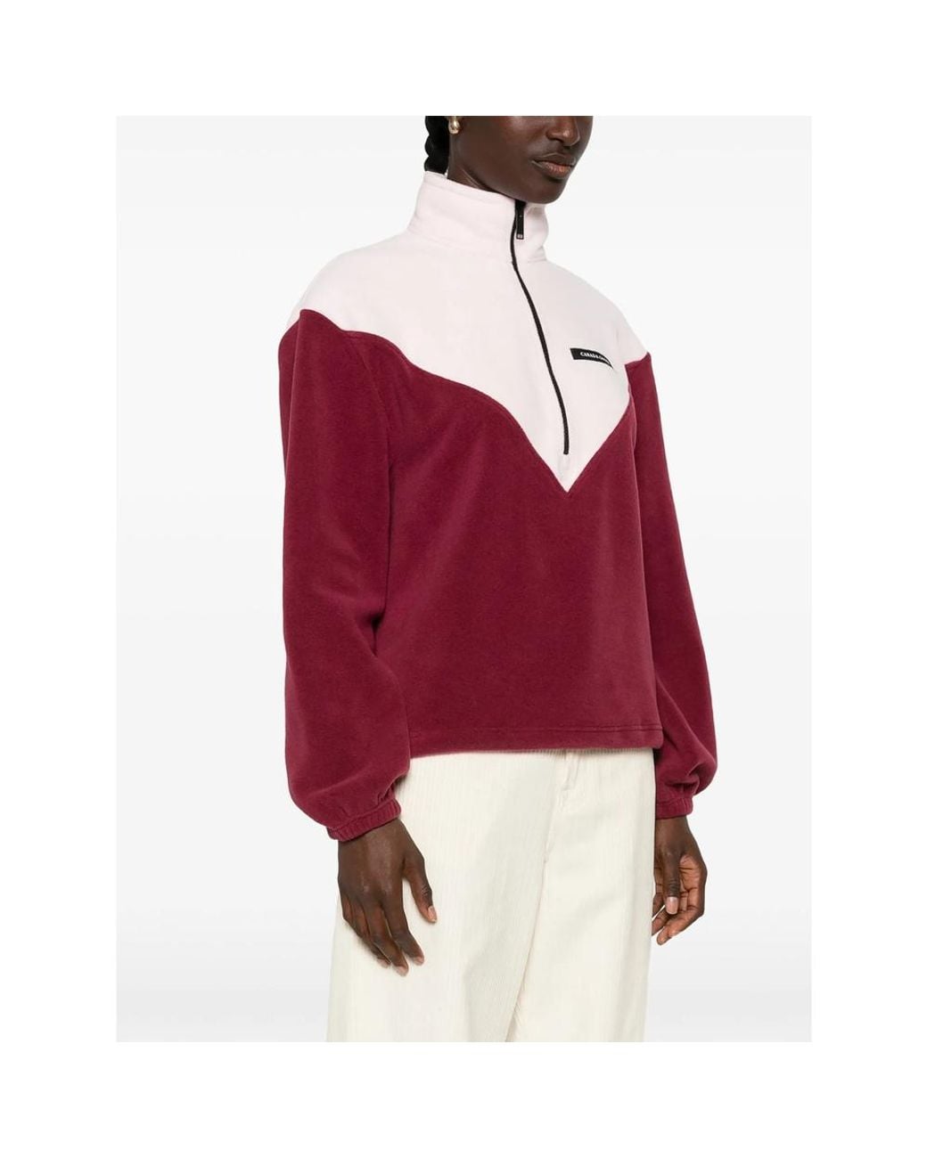 Canada Goose Red Polar Tayen Fleece Sweatshirt