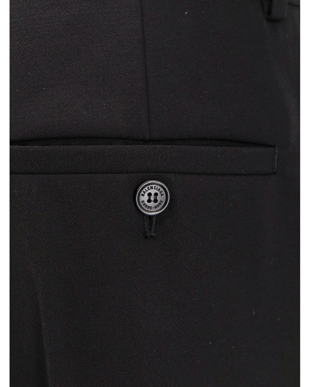 Balenciaga Black Baggy Tailored Trouser