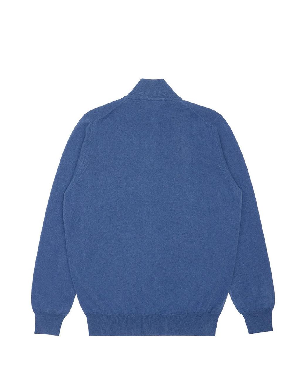 Ferragamo Blue Semi-Zipper Sweater for men