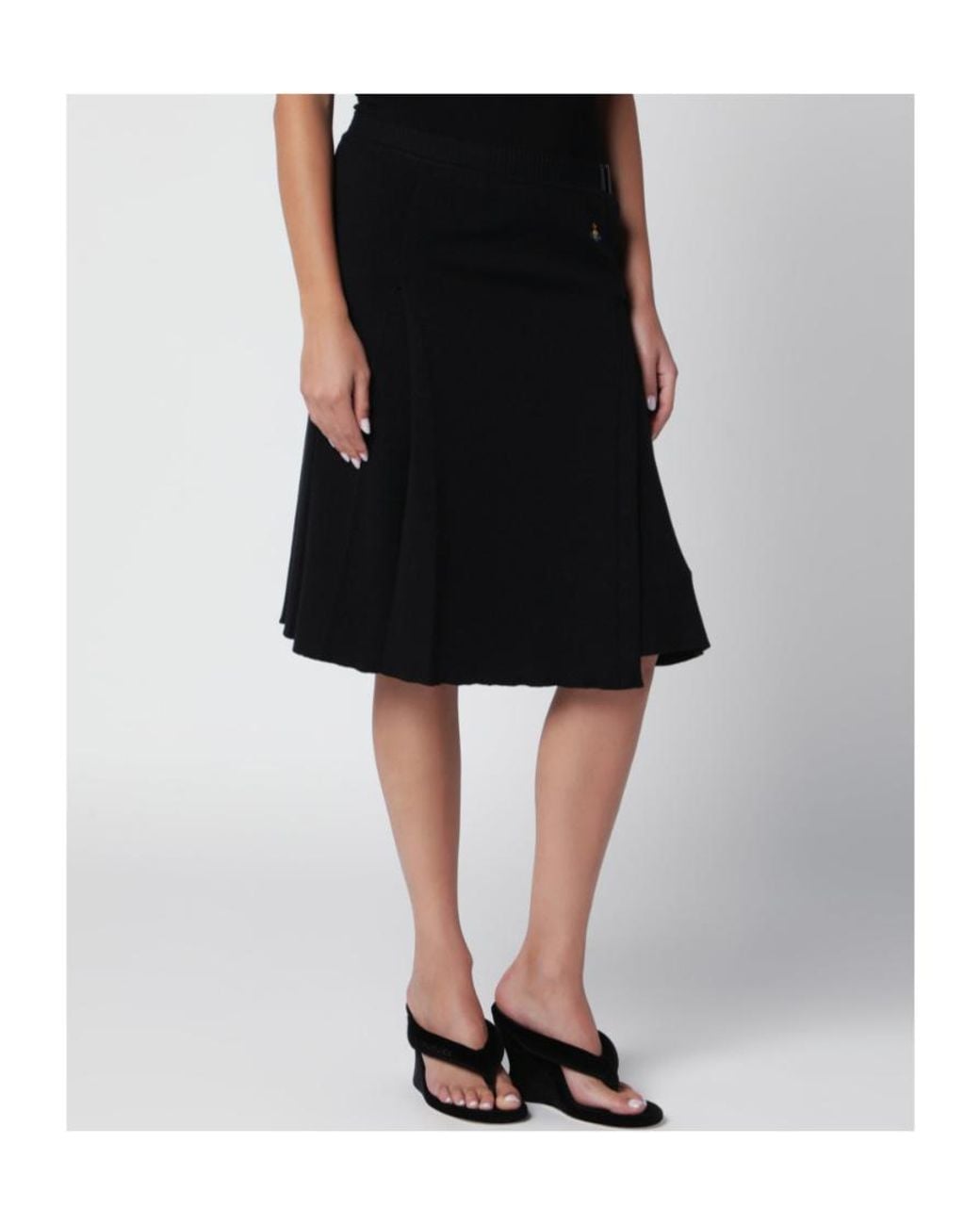 Vivienne Westwood Black Alex Kilt Pleated Pants