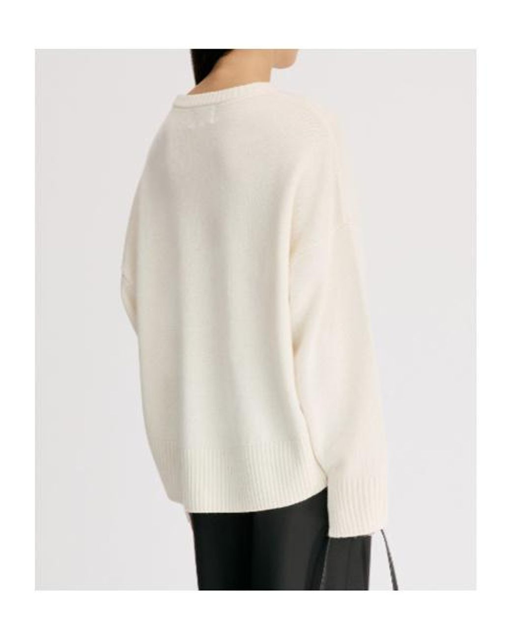 Loulou de Saison White Anton Crewneck Jumper