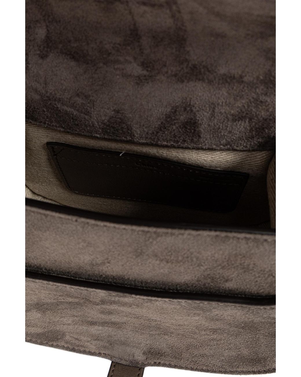 Chloé Gray Chloé Marcie Small Saddle Shoulder Bag