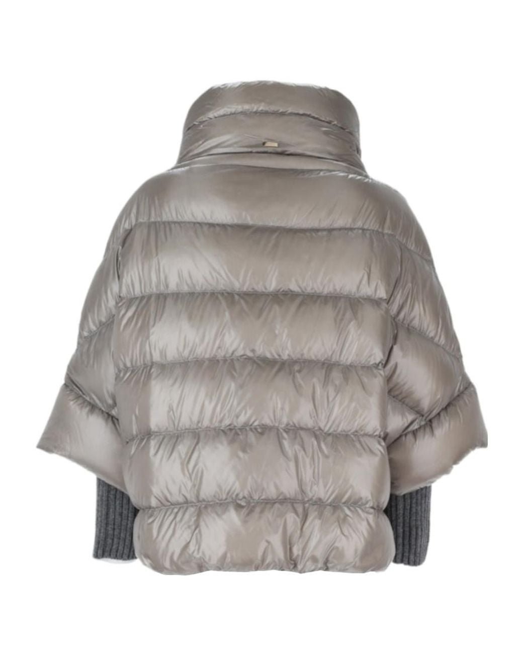 Herno Gray Short Sleeve Down Jacket