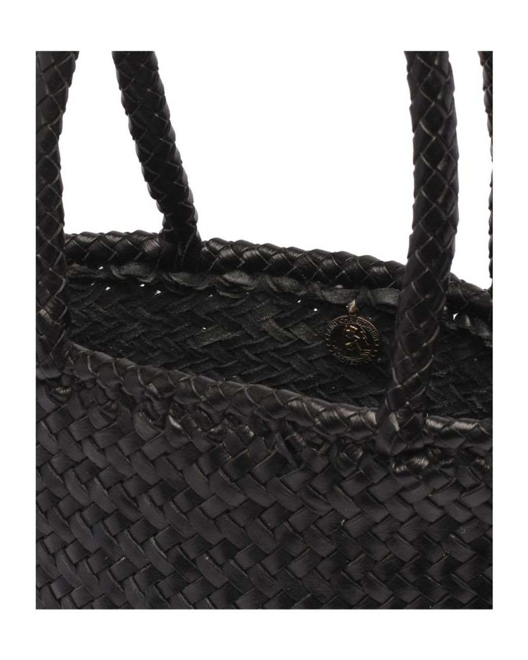 Dragon Diffusion Black Grace Small Basket Bag