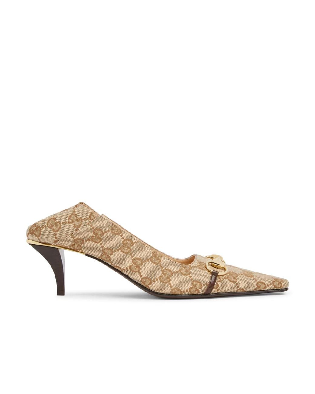 Gucci White Vittoria Pumps
