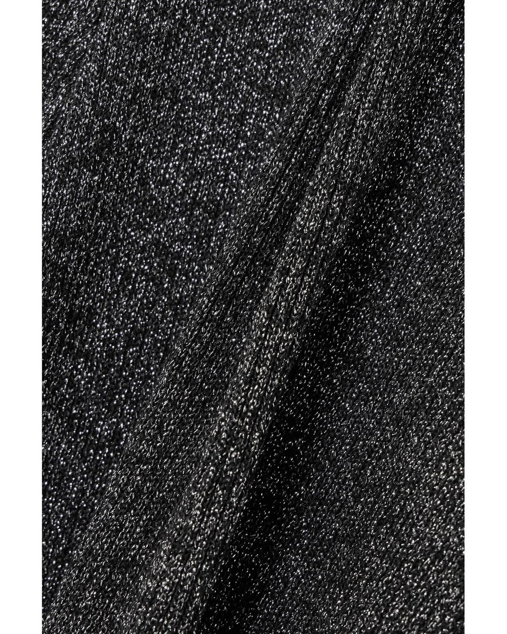 Proenza Schouler Black Lorenia Metallic Lamé Maxi Dress