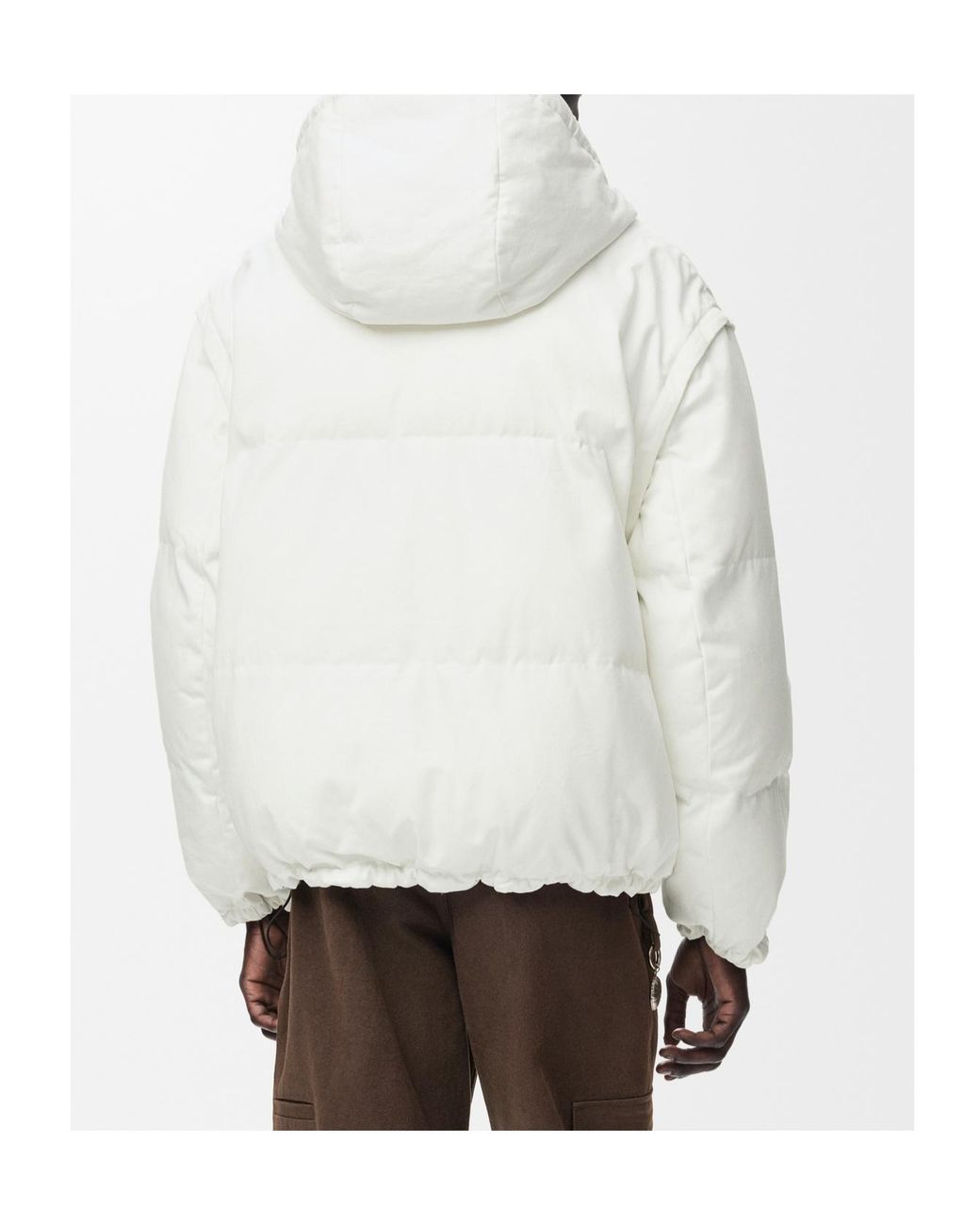 Loewe White Puffer Jacket for men