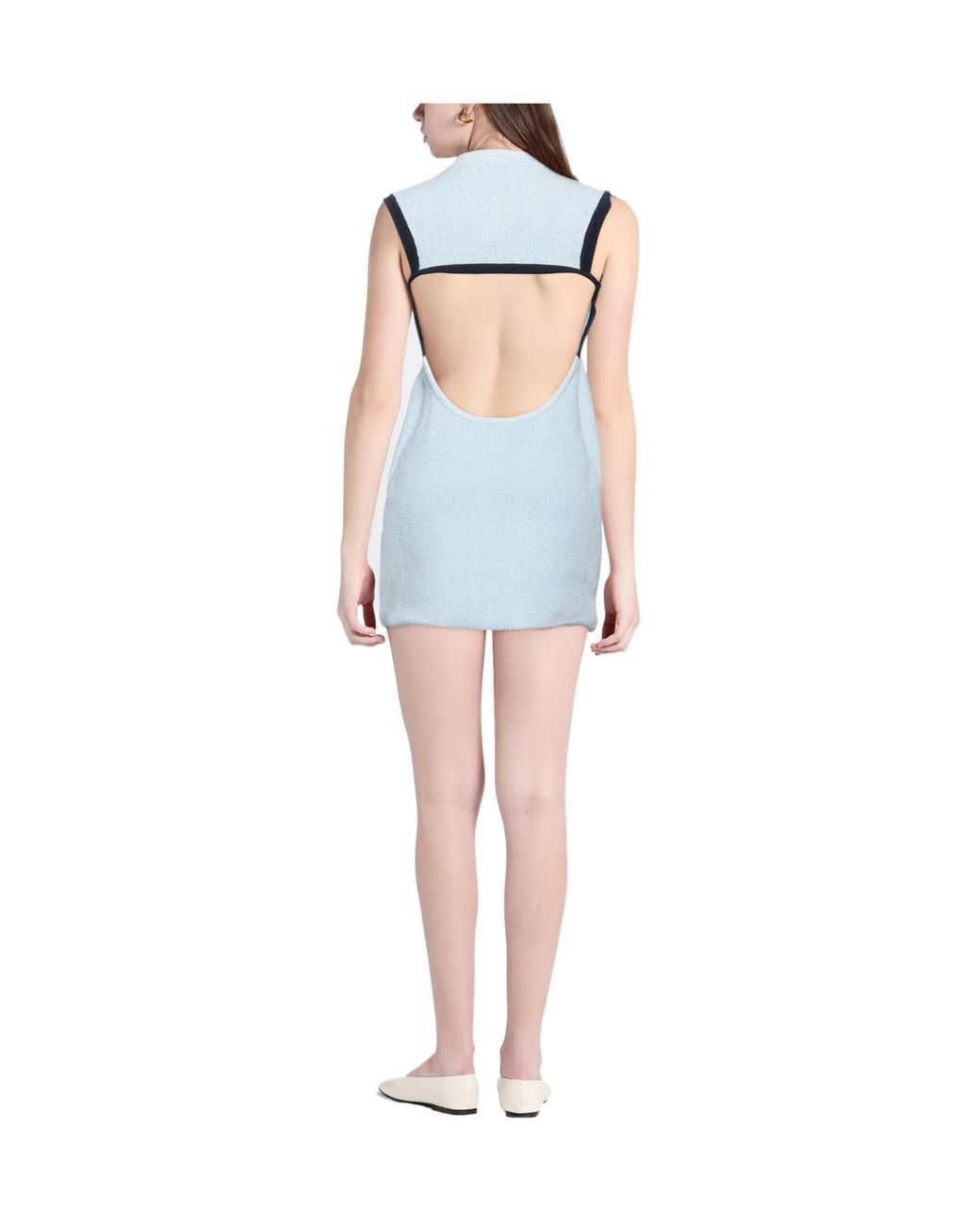 Jacquemus Blue Sleeveless Two-Color Dress